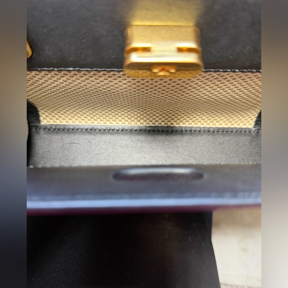 Tory Burch Lee Radziwill Leather-Trimmed Canvas Small Satchel with Raincoat - Picture 6 of 15